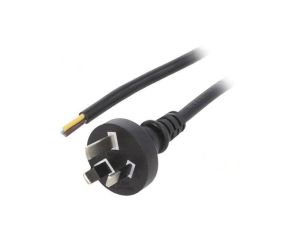 S27-3/10/3BK Kabel: 3x1mm2, AS/NZS 3112 (I) wtyk, 3m, 10A