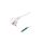 Kabel: 3x1mm2, CEE 7/7 (E/F) wtyk kątowy, 1,8m LT322 H05VV-F 3X1.0 1.8M WHT