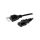 Kabel: 3x18AWG, IEC C13 żeński,NEMA 5-15 (B) wtyk, 1,5m LT-202+501 SVT 18/3 105C BLK 1.5M