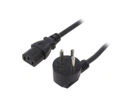 SN32-3/10/5BK Kabel: 3x1mm2, IEC C13 żeński,IS1-16P (H) wtyk kątowy, 5m