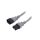 SN28-3/14/1.0GY Kabel: 3x14AWG, IEC C14 męski,IEC C15 żeński, 1m, 15A