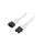 SN28-3/14/5.0WH Kabel: 3x14AWG, IEC C14 męski,IEC C15 żeński, 5m, 15A