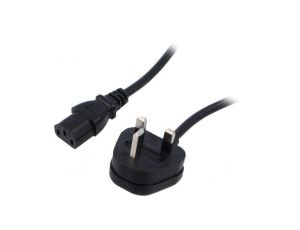SN23-3/10/1BK Kabel: 3x1mm2, BS 1363 (G) wtyk,IEC C13 żeński, 1m