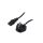 Kabel: 3x1mm2, BS 1363 (G) wtyk,IEC C13 żeński, 1m LT-318(3A) +501 3X1.0 BLK 1M