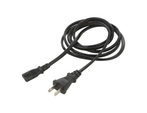 SN47-2/07/1.8BK Kabel: 2x0,75mm2, IEC C7 żeński,JIS 8303 wtyk, 1,8m