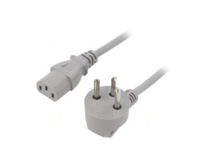 SN32-3/10/1.8GY Kabel: 3x1mm2, IEC C13 żeński,IS1-16P (H) wtyk kątowy, 1,8m
