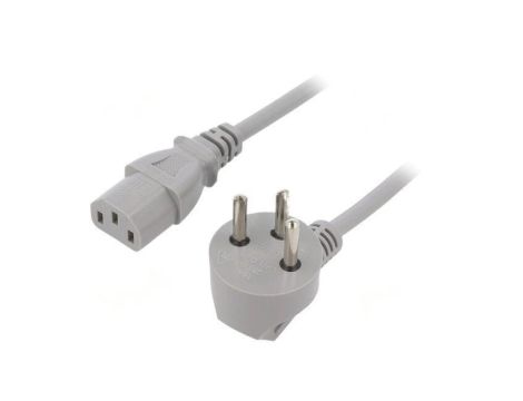 SN32-3/10/1.8GY Kabel: 3x1mm2, IEC C13 żeński,IS1-16P (H) wtyk kątowy, 1,8m