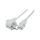 Kabel: 3x1mm2, CEE 7/7 (E/F) wtyk kątowy,IEC C13 żeński, 5m LT322+501 H05VV-F 3X1.0 5.0M WHT