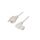 Kabel: 3x1mm2, CEE 7/7 (E/F) wtyk,IEC C13 żeński kątowy prawy LT-312+511R H05VV-F 1.0/3C WH 3M