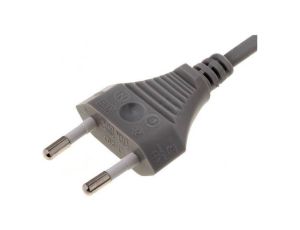 Kabel: 2x0,75mm2, CEE 7/16 (C) wtyk, 1,8m LT207 H03VVH2-F 2X0.75 1.8M GRY