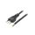 Kabel: 3x0,75mm2, CEI 23-50 (L) wtyk, 3m LT-319 3X0.75 BLK 3M END CUT