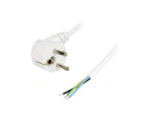 S3-3/07/3WH Kabel: 3x0,75mm2, CEE 7/7 (E/F) wtyk kątowy, 3m