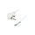 Kabel: 3x0,75mm2, CEE 7/7 (E/F) wtyk kątowy, 3m LT322 H05VV-F 3X0.75 3.0M WHT