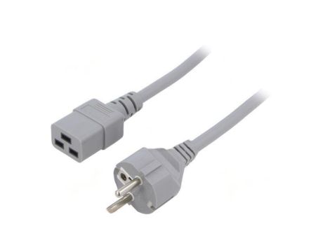 SN25-3/15/3GY Kabel: 3x1,5mm2, CEE 7/7 (E/F) wtyk,IEC C19 żeński, 3m, 16A