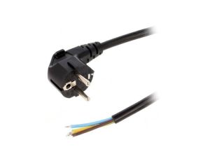 S3-3/15/5BK Kabel: 3x1,5mm2, CEE 7/7 (E/F) wtyk kątowy, 5m
