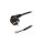 Kabel: 3x1,5mm2, CEE 7/7 (E/F) wtyk kątowy, 5m LT322 H05VV-F 3X1.5 5.0M BLK