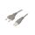 Kabel: 2x0,75mm2, CEE 7/16 (C) wtyk,IEC C7 żeński, 3m LT-207+503 H03VVH2-F 0.75/2C GRY 3M