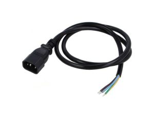 SN13-3/10/1.0BK Kabel: 3x1mm2, IEC C14 męski, 1m, 10A, 250V