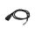 Kabel: 3x1mm2, IEC C14 męski, 1m, 10A, 250V LT-602 H05VV-F 3X1 BLK 1M END