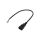 Kabel: 3x1mm2, IEC C14 męski, 0,5m, 10A, 250V LT-602 H05VV-F 3X1 BLK 0.5M END