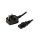 Kabel: 3x0,75mm2, BS 1363 (G) wtyk,IEC C13 żeński, 1,8m LT-327(3A) +501 H05VV-F BLK 1.8M