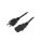 Kabel: 3x18AWG, IEC C13 żeński,NEMA 5-15 (B) wtyk, 2m, 10A LT-202+501 SVT 18/3 105C BLK 2.0M