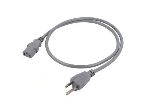 SN48-3/07/1GY Kabel: 3x0,75mm2, IEC C13 żeński,NEMA 5-15 (B) wtyk, 1m