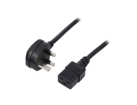 SN317-3/15/5.0BK Kabel: 3x1,5mm2, BS 1363 (G) wtyk,IEC C19 żeński, 5m