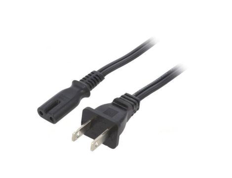 SN36-2/18/1.8BK Kabel: 2x18AWG, IEC C7 żeński,NEMA 1-15 (A) wtyk, 1,8m, 7A
