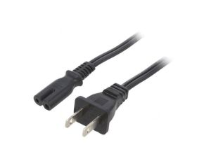 SN36-2/18/1BK Kabel: 2x18AWG, IEC C7 żeński,NEMA 1-15 (A) wtyk, 1m
