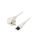 Kabel: 3x0,75mm2, CEE 7/7 (E/F) wtyk kątowy,IEC C5 żeński LT-322+535 H05VV-F 0.75/3C WHT 5M