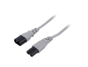 SN46-2/07/1.8GY Kabel: 2x0,75mm2, IEC C7 żeński,IEC C8 męski, 1,8m