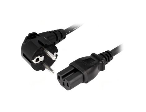 SN313-3/10/1.8B Kabel: 3x1mm2, CEE 7/7 (E/F) wtyk kątowy,IEC C15 żeński, guma