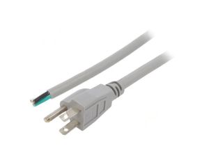 Kabel: 3x16AWG, NEMA 5-15 (B) wtyk, 1,8m, 13A LT202 3X16AWG 105E.C 1.8M GRY