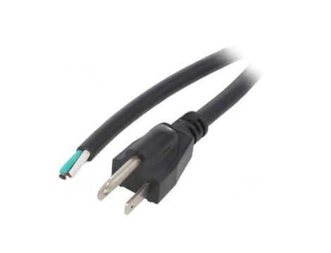 S21-3/16/1.5BK Kabel: 3x16AWG, NEMA 5-15 (B) wtyk, 1,5m