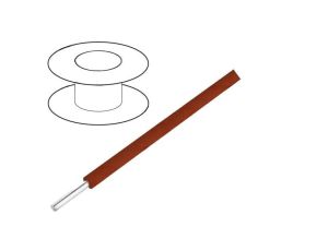 3050/1-BR005 Przewód HookUp Wire d: 24AWG drut Cu PVC brązowy 300V 30,5m