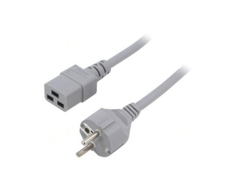 SN25-3/15/5GY Kabel: 3x1,5mm2, CEE 7/7 (E/F) wtyk,IEC C19 żeński, 5m, 16A