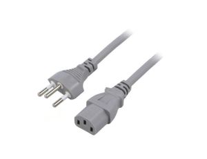 SN30-3/10/1.8GY Kabel: 3x1mm2, IEC C13 żeński,SEV-1011 (J) wtyk, 1,8m