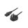 Kabel: 3x0,75mm2, BS 1363 (G) wtyk,IEC C13 żeński, 1m, 3A LT-318(3A)+501 3X0.75 BLK 1M