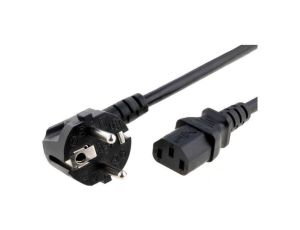 SN311-3/10/1.0BK Kabel: 3x1mm2, CEE 7/7 (E/F) wtyk kątowy,IEC C13 żeński, 1m