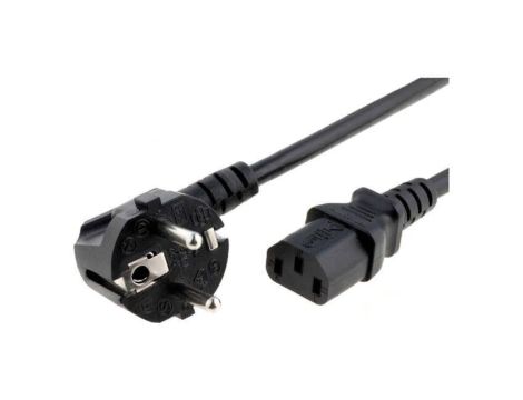 SN311-3/10/1.0BK Kabel: 3x1mm2, CEE 7/7 (E/F) wtyk kątowy,IEC C13 żeński, 1m