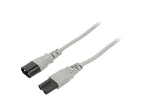 SN46-2/07/3GY Kabel: 2x0,75mm2, IEC C7 żeński,IEC C8 męski, 3m, 2,5A