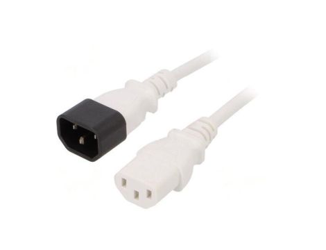 WN111-3/07/1.8W Kabel: 3x0,75mm2, IEC C13 żeński,IEC C14 męski, 1,8m