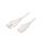 Kabel: 3x1mm2, CEI 23-50 (L) wtyk,IEC C13 żeński, 3m LT-319+501 H05VV-F 3X1.0 WHT 3M