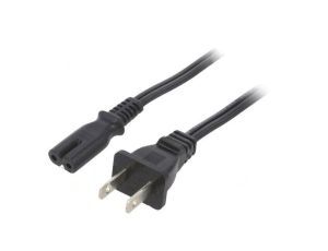 SN36-2/18/5BK Kabel: 2x18AWG, IEC C7 żeński,NEMA 1-15 (A) wtyk, 5m