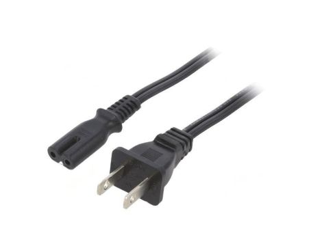 SN36-2/18/5BK Kabel: 2x18AWG, IEC C7 żeński,NEMA 1-15 (A) wtyk, 5m