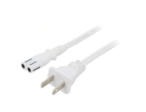 SN36-2/18/1.8WH Kabel: 2x18AWG, IEC C7 żeński,NEMA 1-15 (A) wtyk, 1,8m, 7A