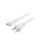 Kabel: 2x18AWG, IEC C7 żeński,NEMA 1-15 (A) wtyk, 1,8m, 7A LT-301+503B SPT-2 18/2 105C WHT 1.8