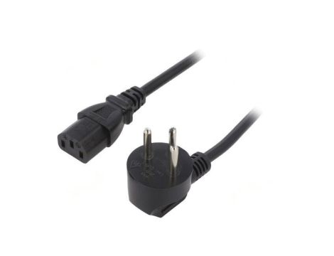 SN32-3/10/1.8BK Kabel: 3x1mm2, IEC C13 żeński,IS1-16P (H) wtyk kątowy, 1,8m