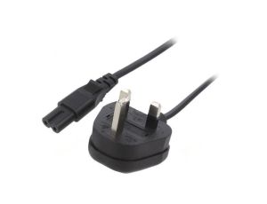 SN38-2/07/3BK Kabel: 2x0,75mm2, BS 1363 (G) wtyk,IEC C7 żeński, 3m